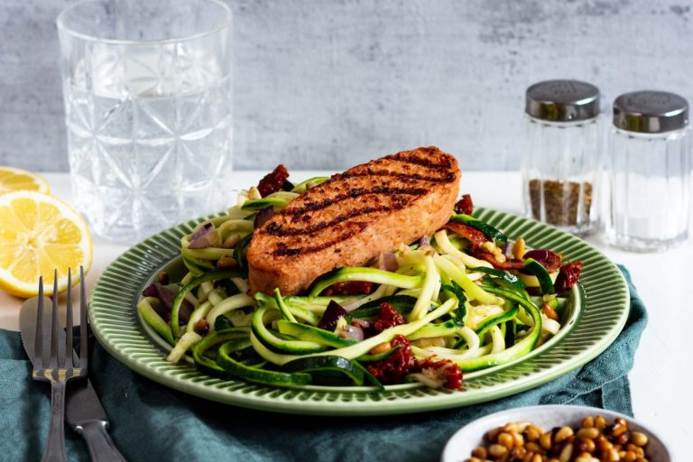 SoFish salmon style courget pasta SoFish salmon style courget pasta