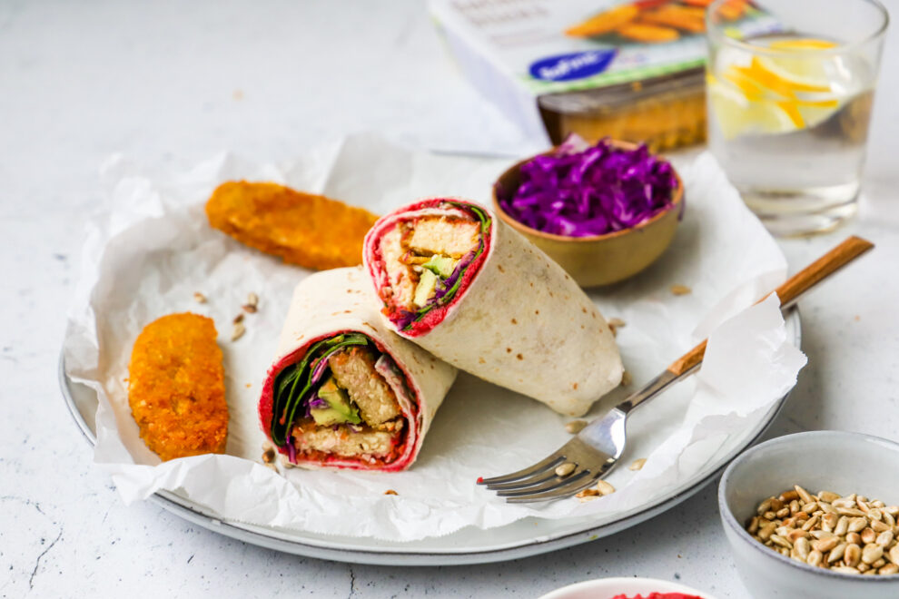 Wraps met SoChicken Sticks Wraps met SoChicken Sticks