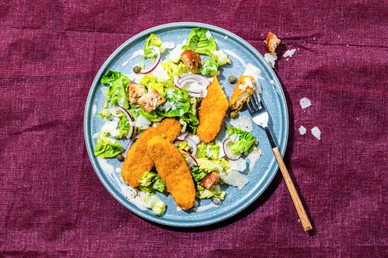 SOCHICKEN STICKS CEASAR SALADE