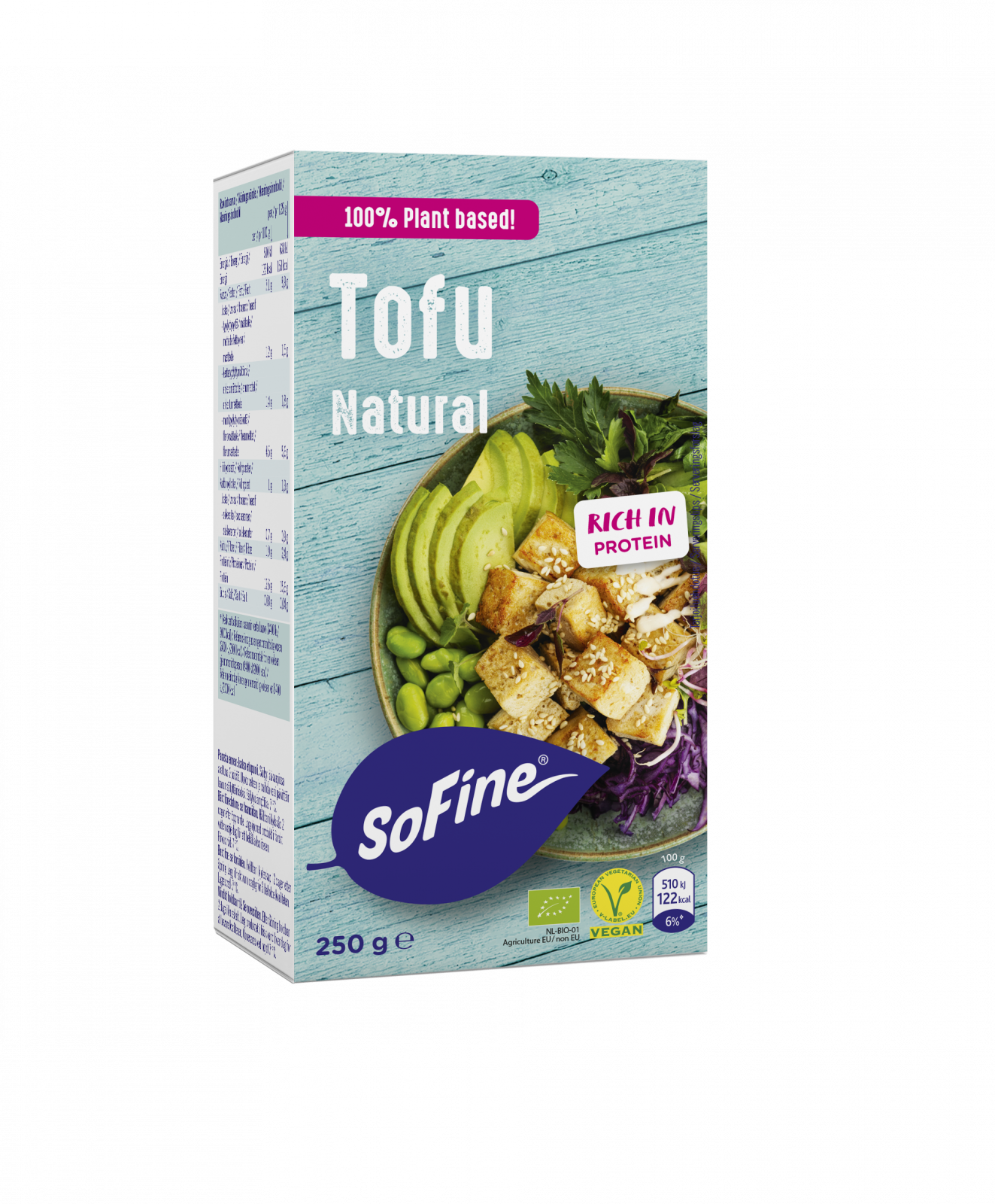 SoFine Luomu Tofu Maustamaton 250g