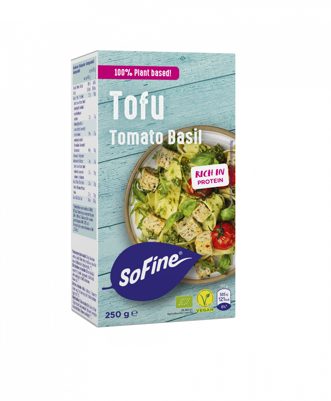 SoFine Luomu Tofu Tomaati-Basilika