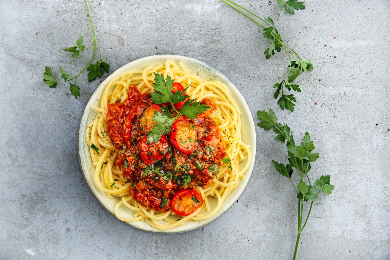 spagetti-bolognese-sofine-tofu-mince