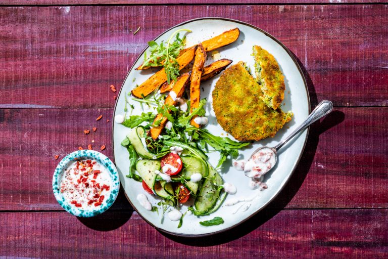 Broccoli Burger met Zoete Aardappel copy