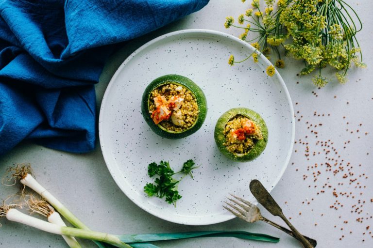Gevulde Courgette met Quinoa Gevulde Courgette met Quinoa